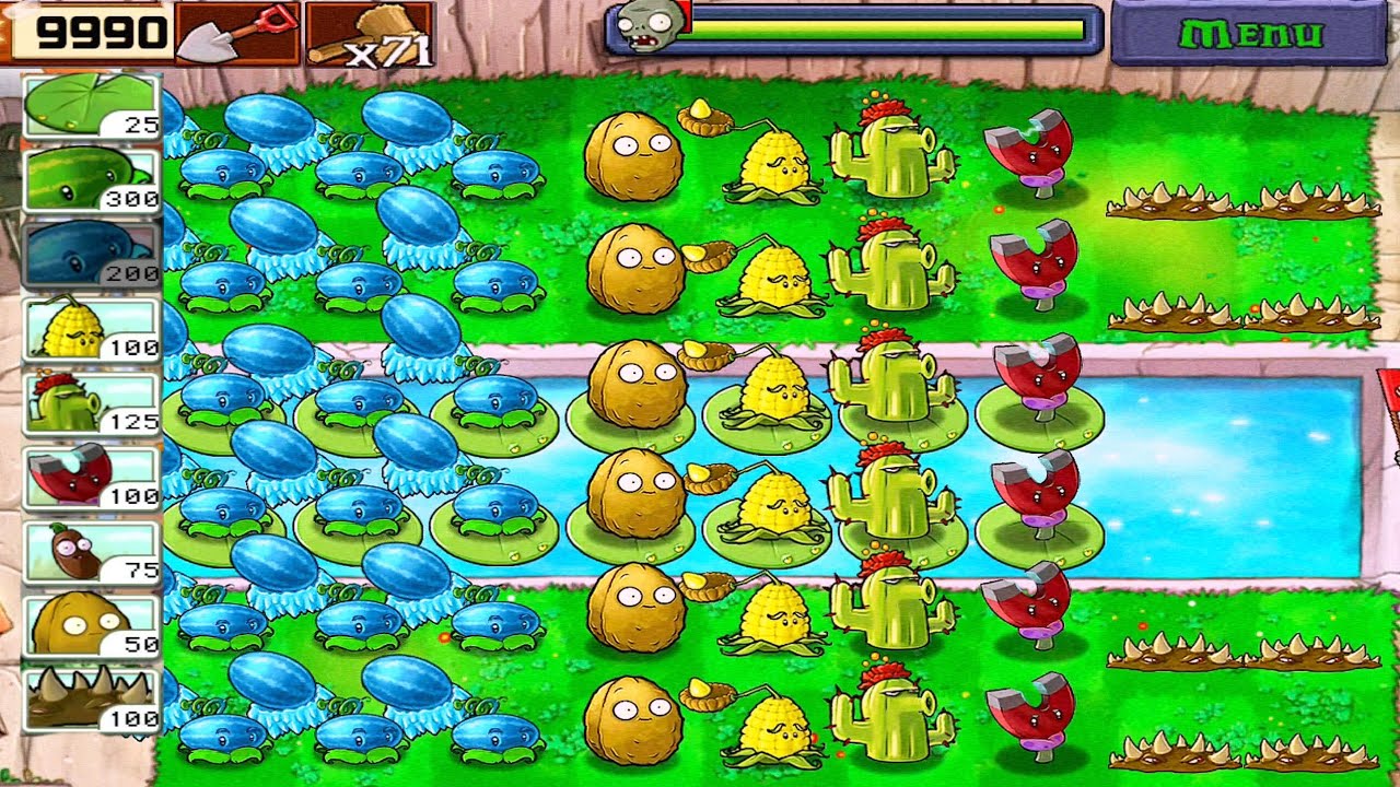 Walkthrough Part#124 • Plants vs Zombies • Plants vs All Zombies Full HD [ 1080p ]