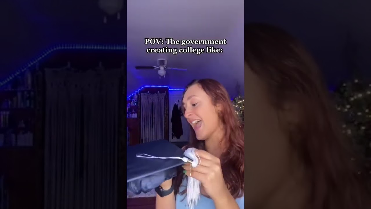 IS COLLEGE REALLY LIKE THIS? 😱👀 #college #government #shorts #pov #comedy