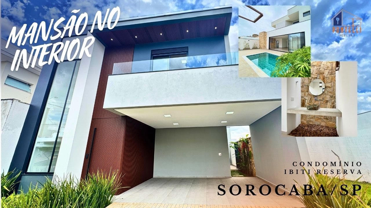 Sorocaba/SP- Cond. Ibiti Reserva/ MANSÃO DOS SONHOS NO INTERIOR