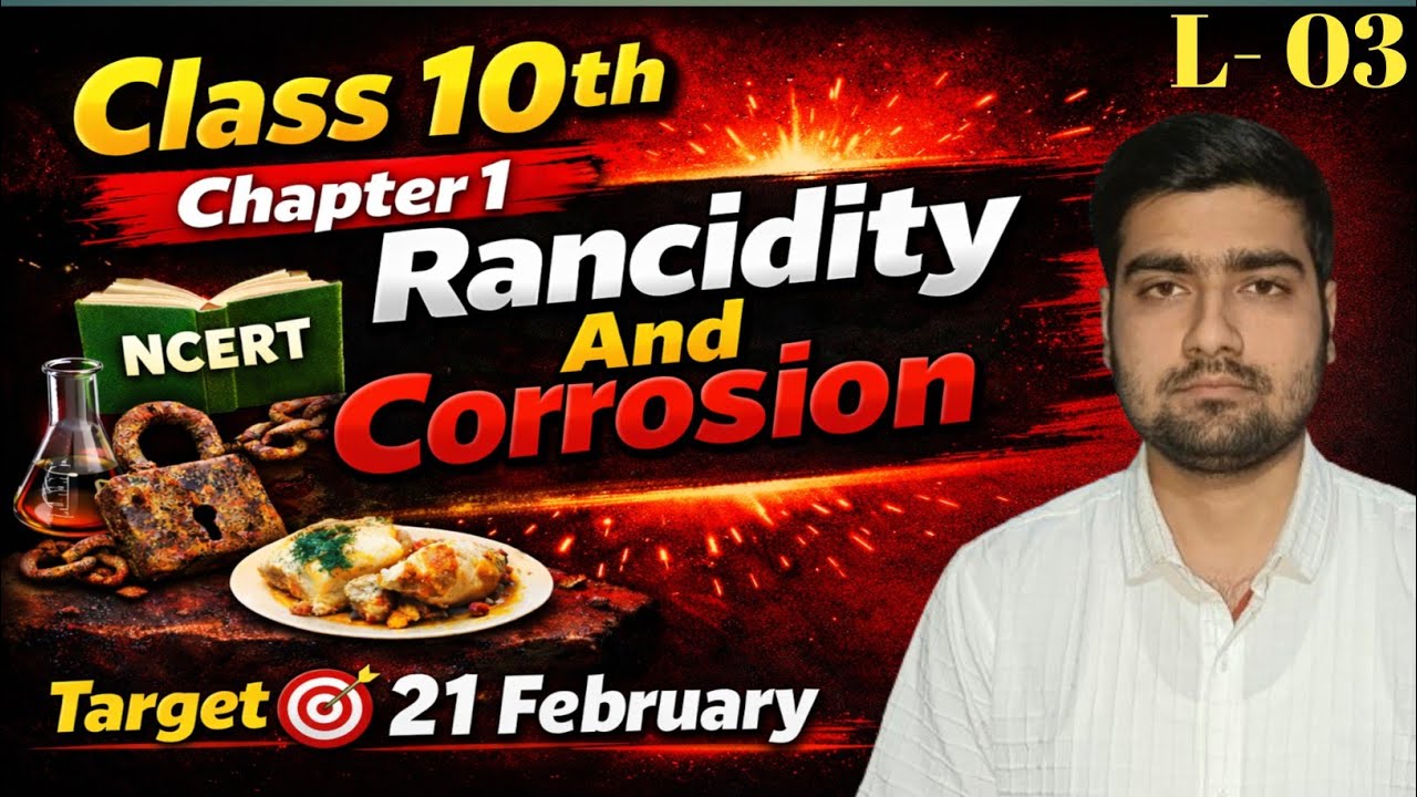 Class 10th Chemistry Chapter 1 Rancidity And Corrosion With NCERT Solutions 