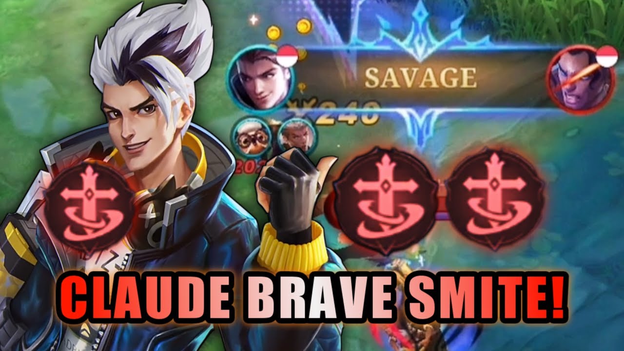 MAKIN MERUSAK META! SETIAP SKILL AUTO NGE HEAL! CLAUDE BRAVE SMITE! | TOP GLOBAL CLAUDE - MLBB