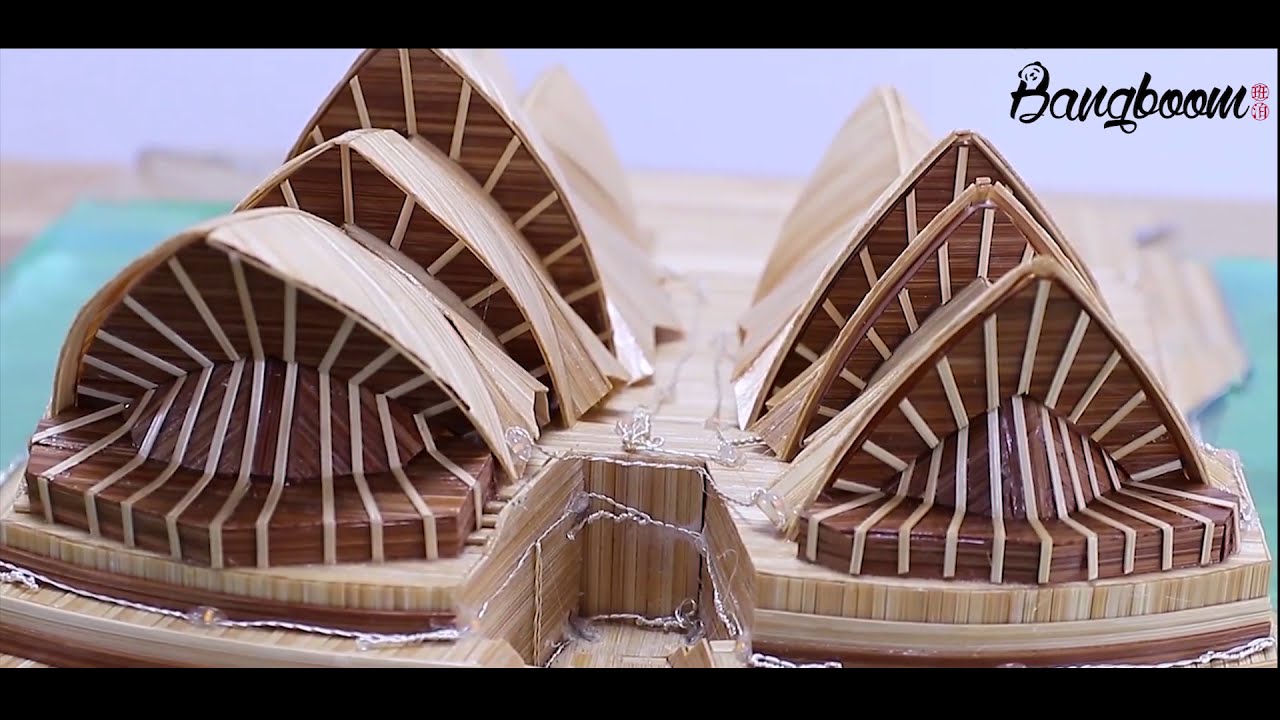 Chinese craftsmen build Sydney Opera House out of bamboo sticks!
