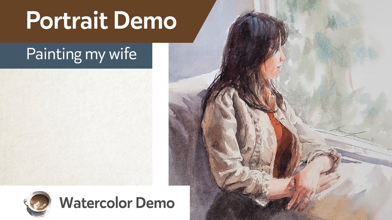 Looking Out - Watercolor Portrait Demo
