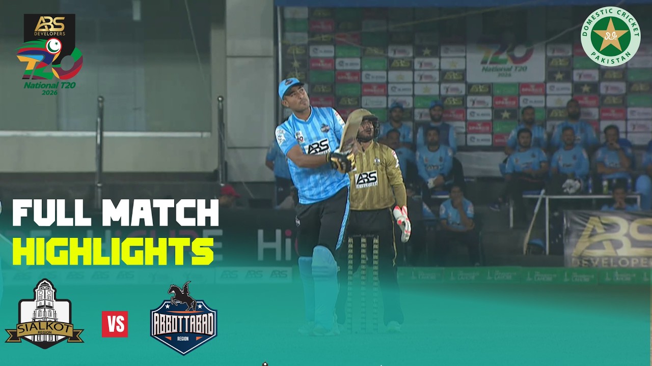 Full Highlights | Sialkot vs Abbottabad | M15 | ABS Developers National T20 Cup 2026 | MZA1H