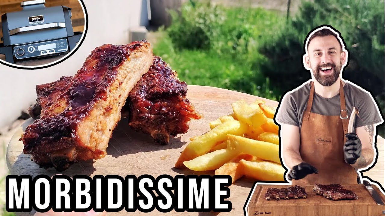 Il gusto della brace con un BBQ elettrico! [BBQ Ribs affumicate]