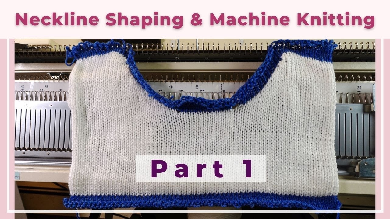 Machine knitting neckline part 1 — charting and partial knitting