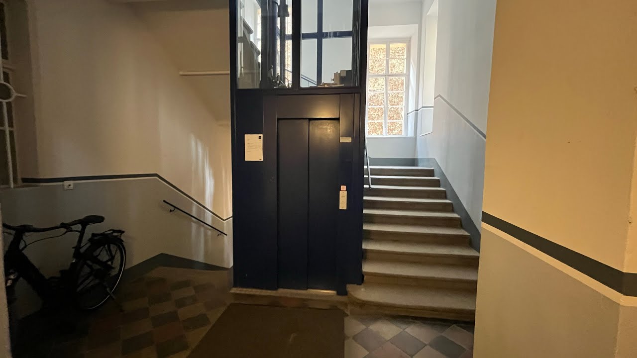 NICE 1992 Thyssen roped hydraulic elevator @ Einspinnergasse 3, Graz, Austria