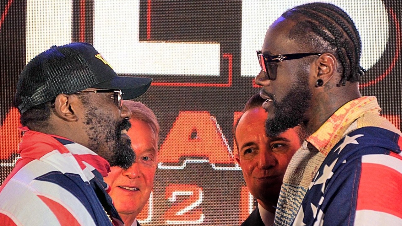 Deontay Wilder vs Derek Chisora INTENSE FACE OFF during UK Presser!