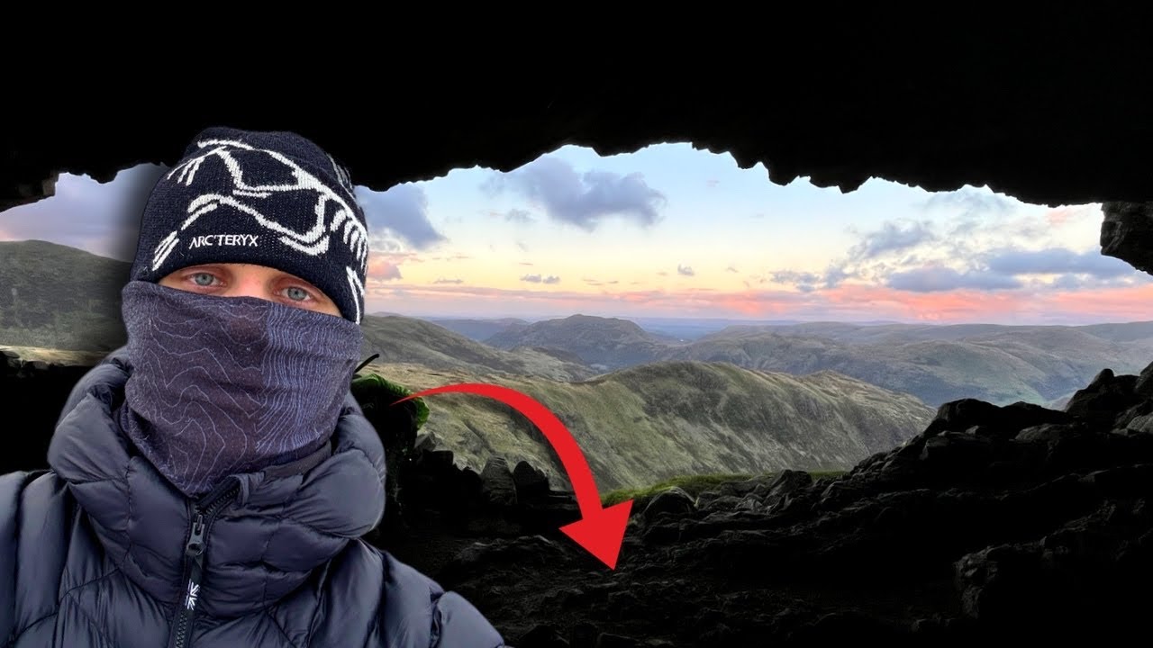 CAVEMAN Camping In The Lake District (INSANE  SUNSET)