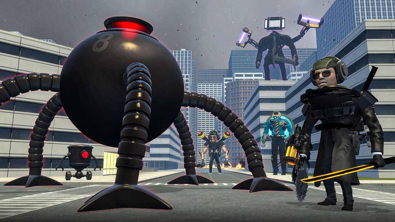 WHAT IF OMNIDROID V.8 ATTACKED THE SKIBIDI TOILET UNIVERSE? - Garry's Mod