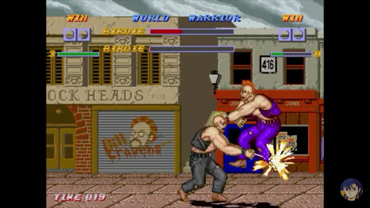 Street Fighter 1 (PC: mugen) Playthrough (Birdie Ending)