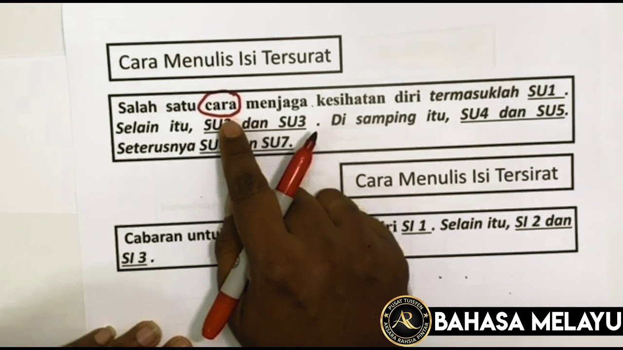 BAHASA MELAYU TINGKATAN 4 & SPM - RUMUSAN - PUSAT TUISYEN AR PINTAR