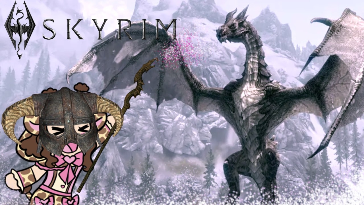 {SKYRIM} *SLAYS DRAGON CUTELY*