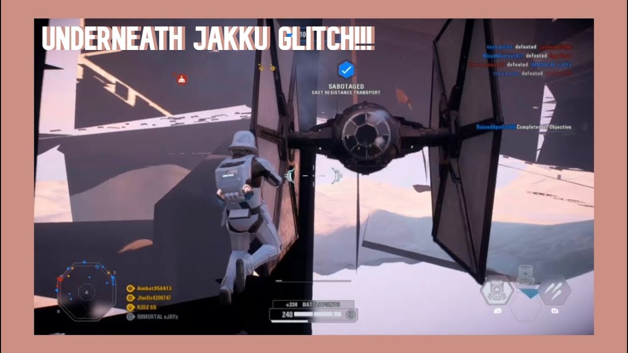 Star Wars Battlefront 2 Underneath Jakku Glitch