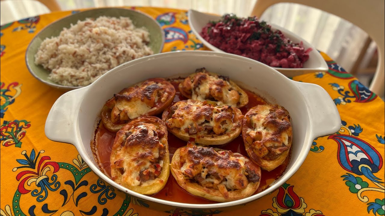 Попробуйте курицу и картофель таким образом! 😍 Со сливочным салатом из свеклы Полное меню