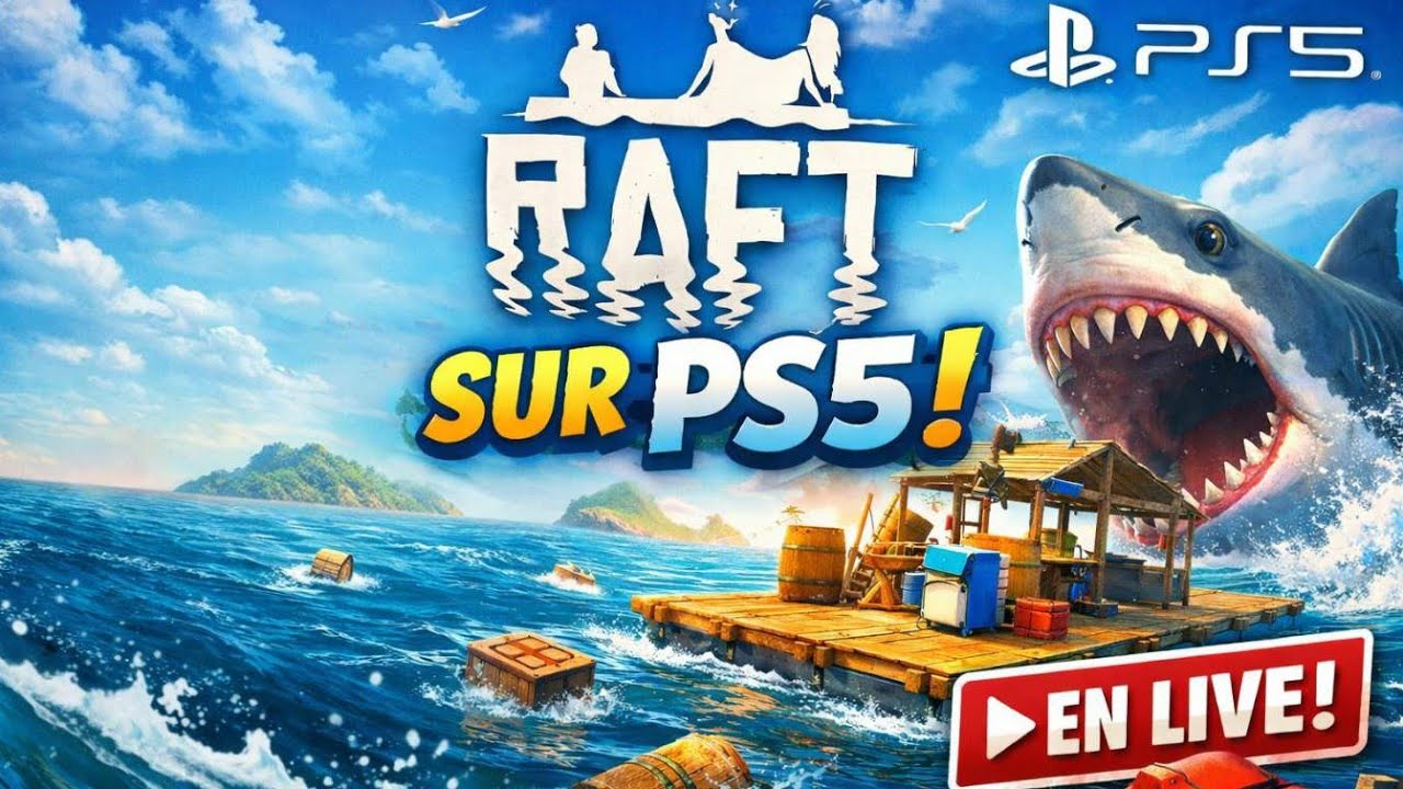 Suite de la survie sur Raft sur Ps5, avec mon acolyte