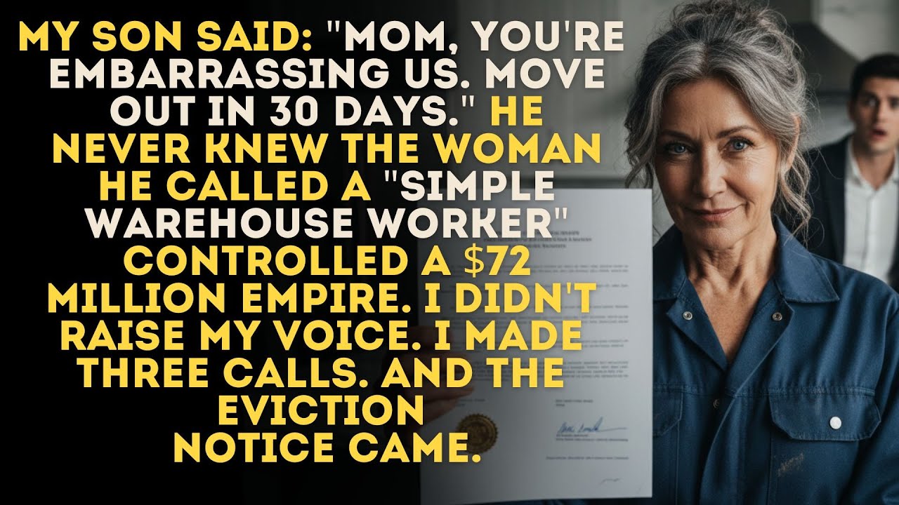 My Son Called Me a “Broke Old Woman” — So I Sold His Warehouse and the House He Thought Was His