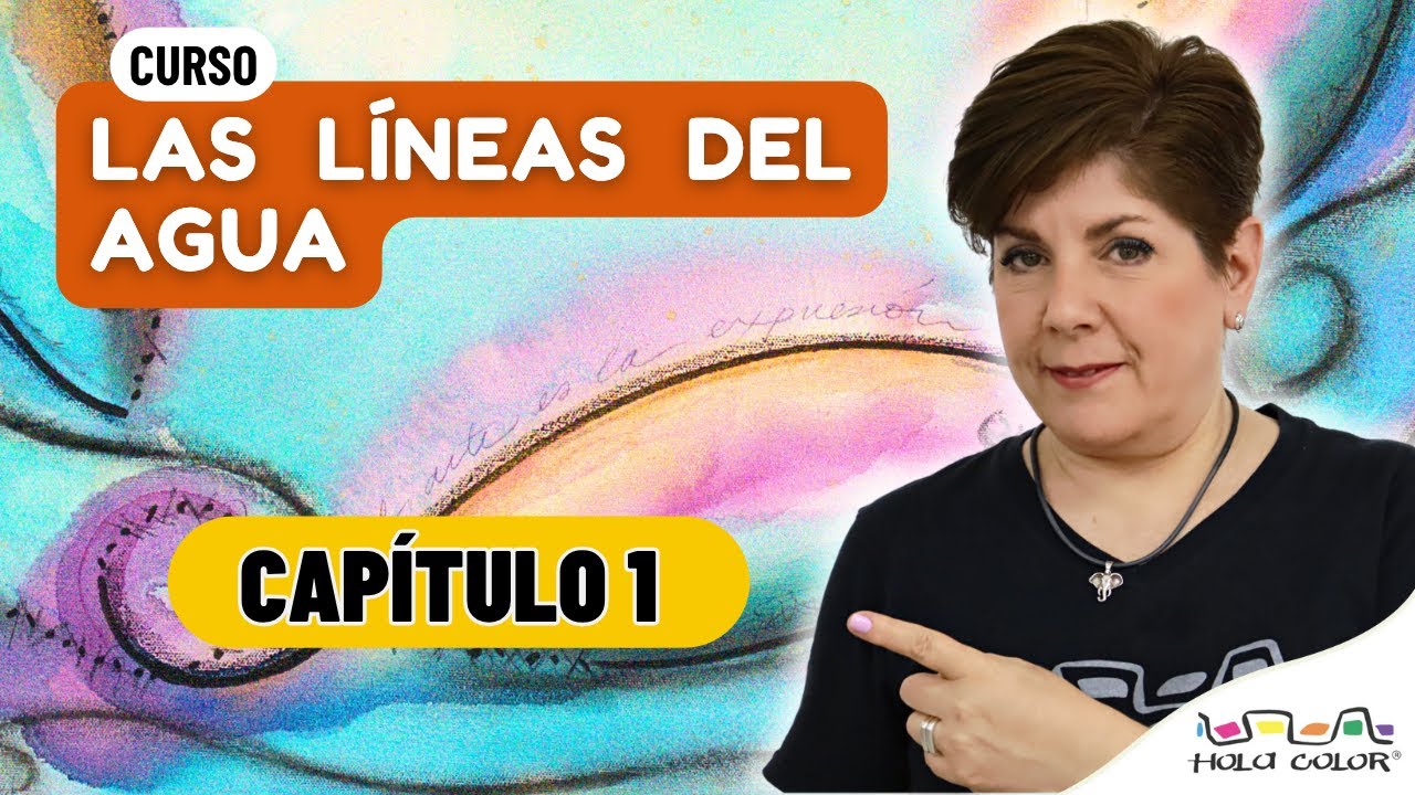 Técnica mixta con 7 materiales secos - Las líneas del agua: CAPÍTULO 1 - Hola Color