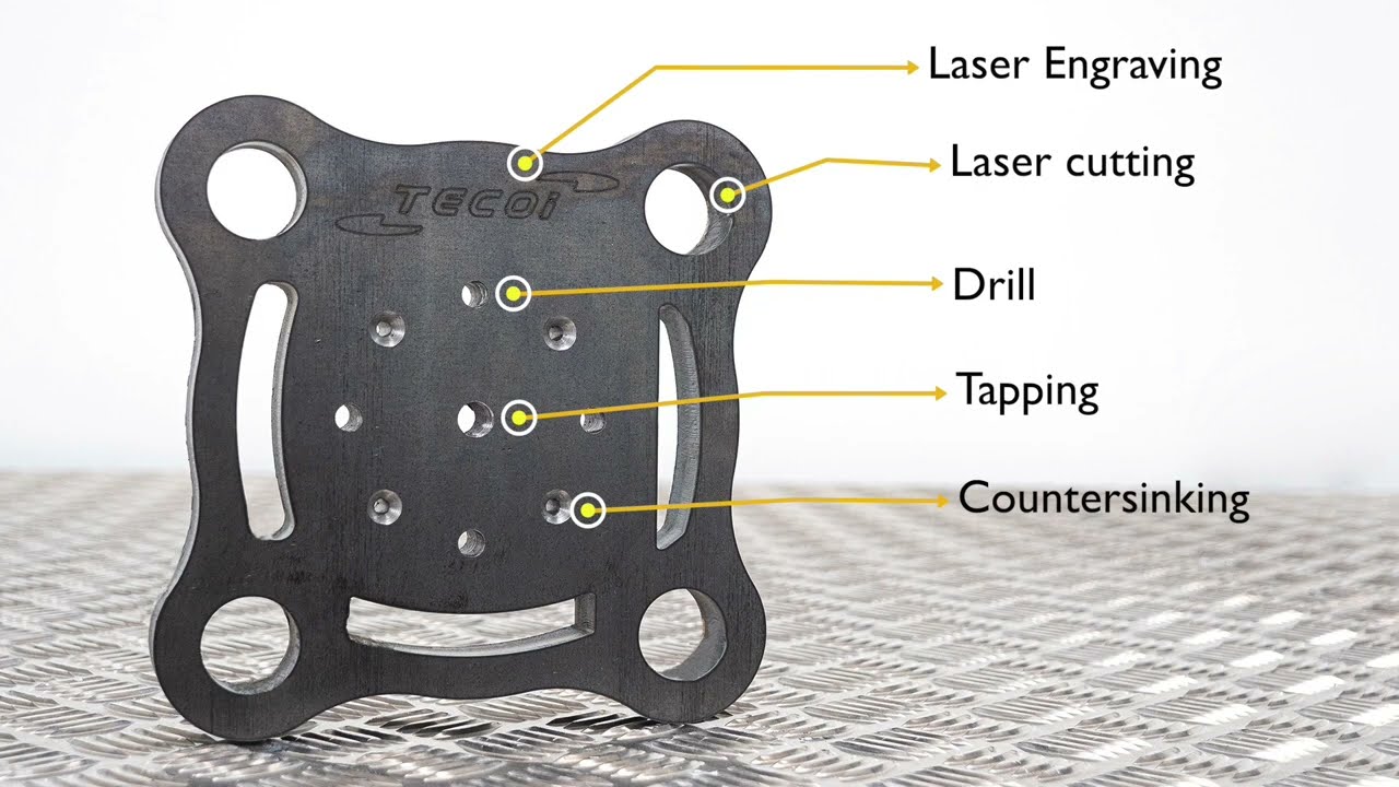 TECOI - LS MEGA SERIES: Machining on Fiber Laser with DRILTEC Plus