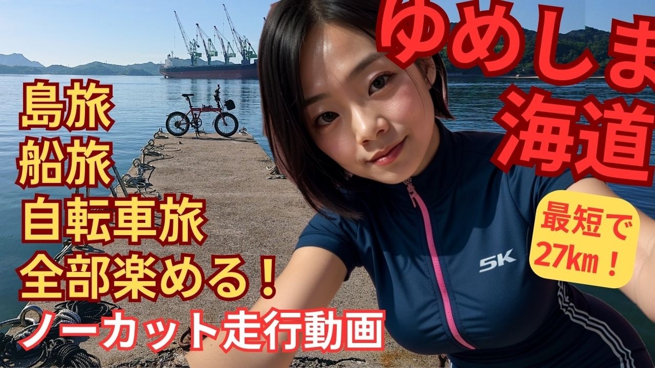 【ゆめしま海道】しまなみ海道経由で行ける超穴場！ロードバイク＆折りたたみ自転車でサイクリング 27km完全攻略ノーカット版(2024.7.7)チャプター多数