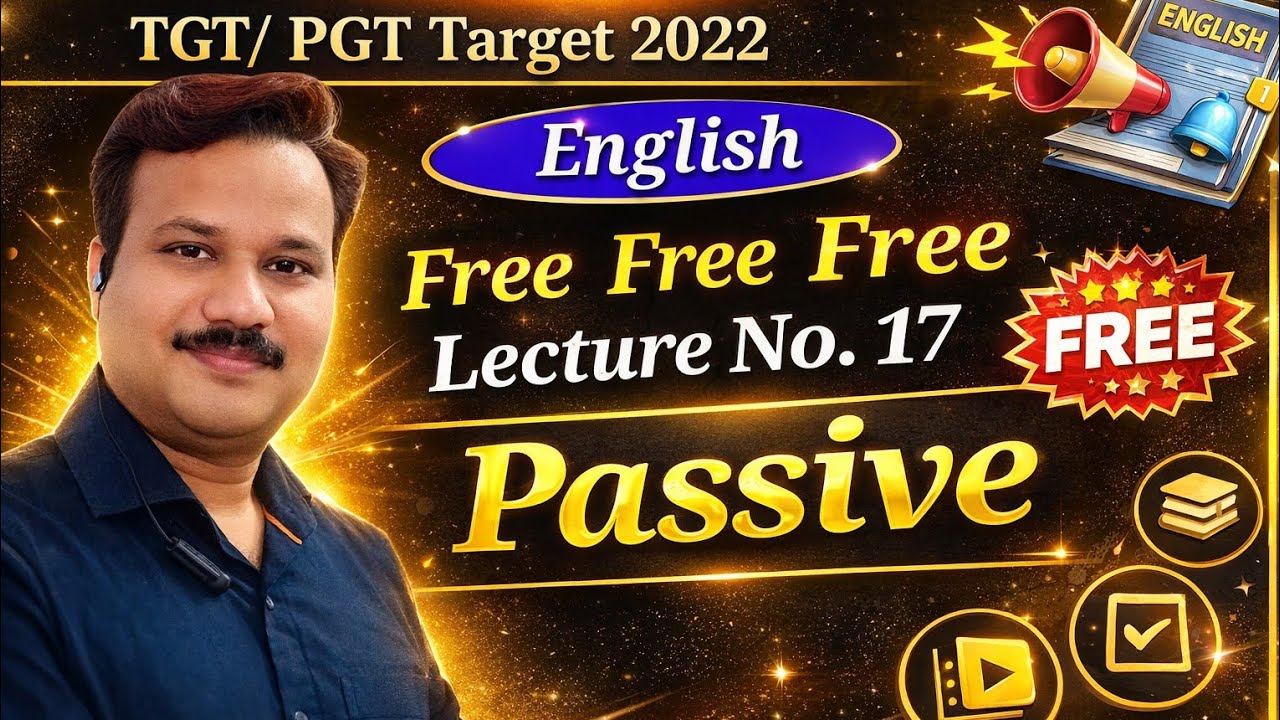 Passive for TGT/ PGT Target 2022