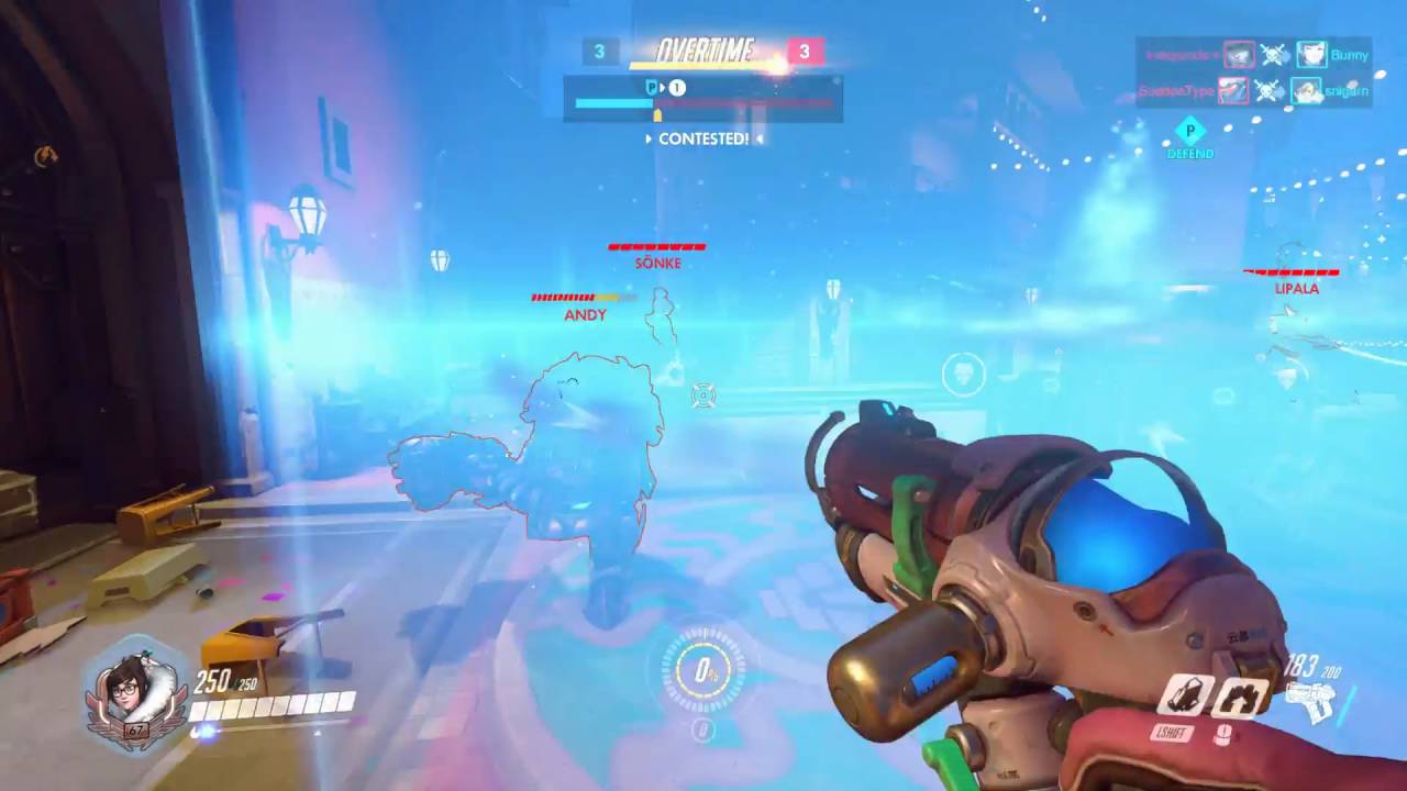 Epic save with Mei's Blizzard on coinflip defense