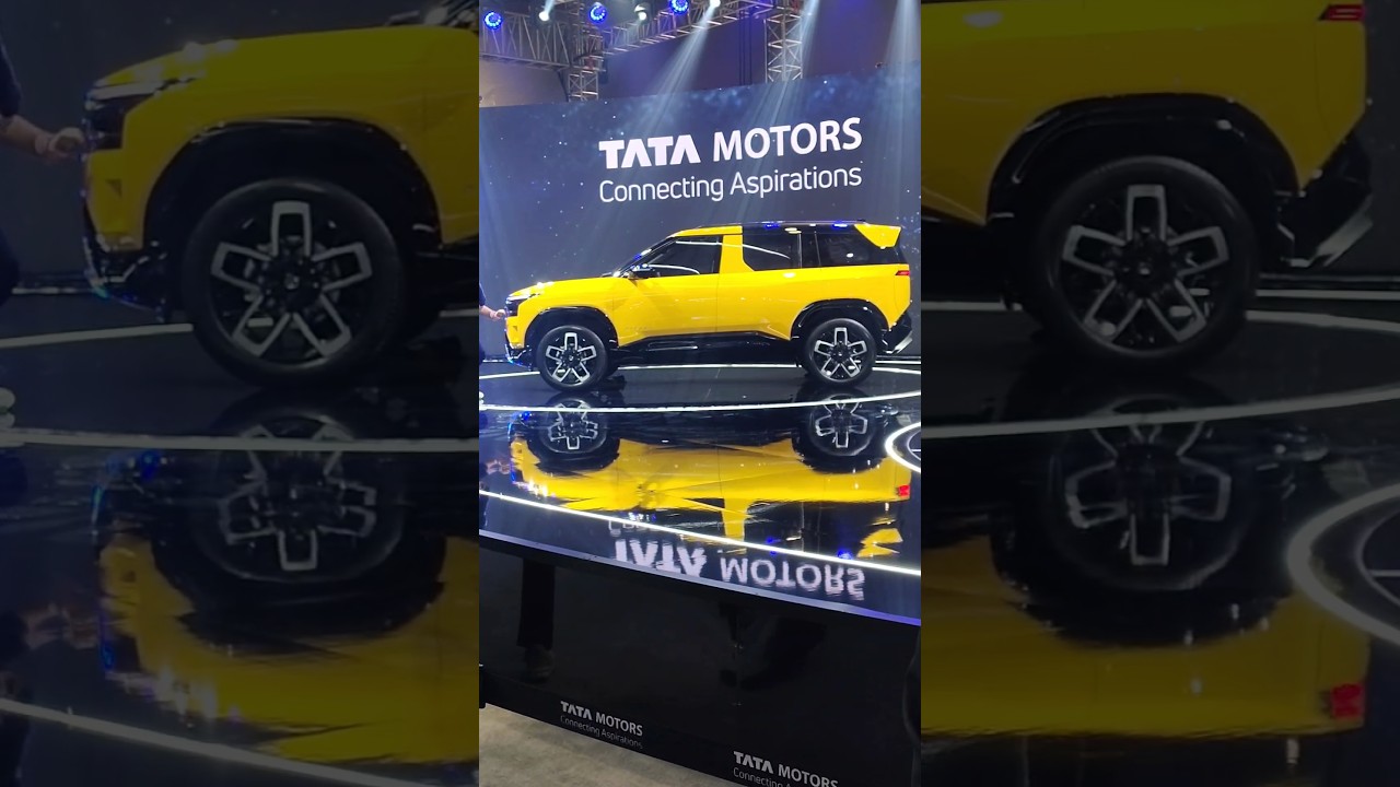 2025 New Tata Sierra EV&nbsp;launched in yellow colour #car #shorts #launched #trending #2025