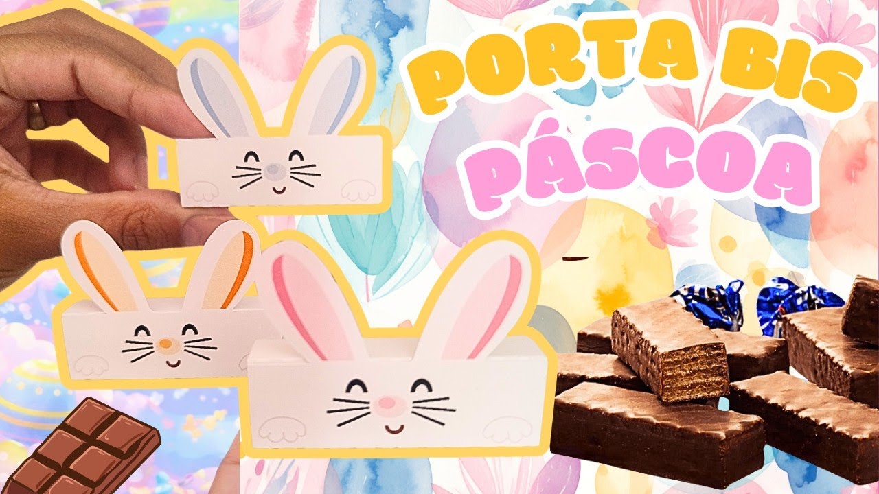 Porta Bis coelhinho da páscoa 🐰 | MOLDE GRÁTIS 