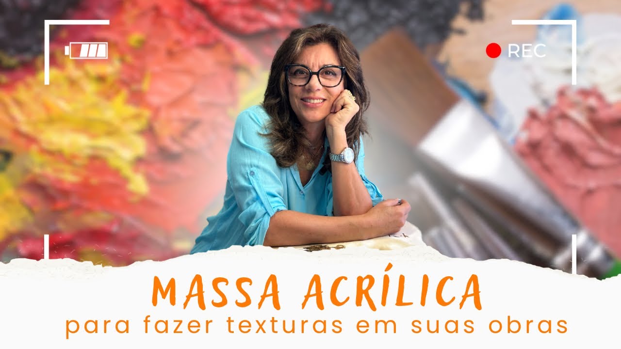 Como usar MASSA ACRÍLICA para fazer TEXTURAS em suas obras!