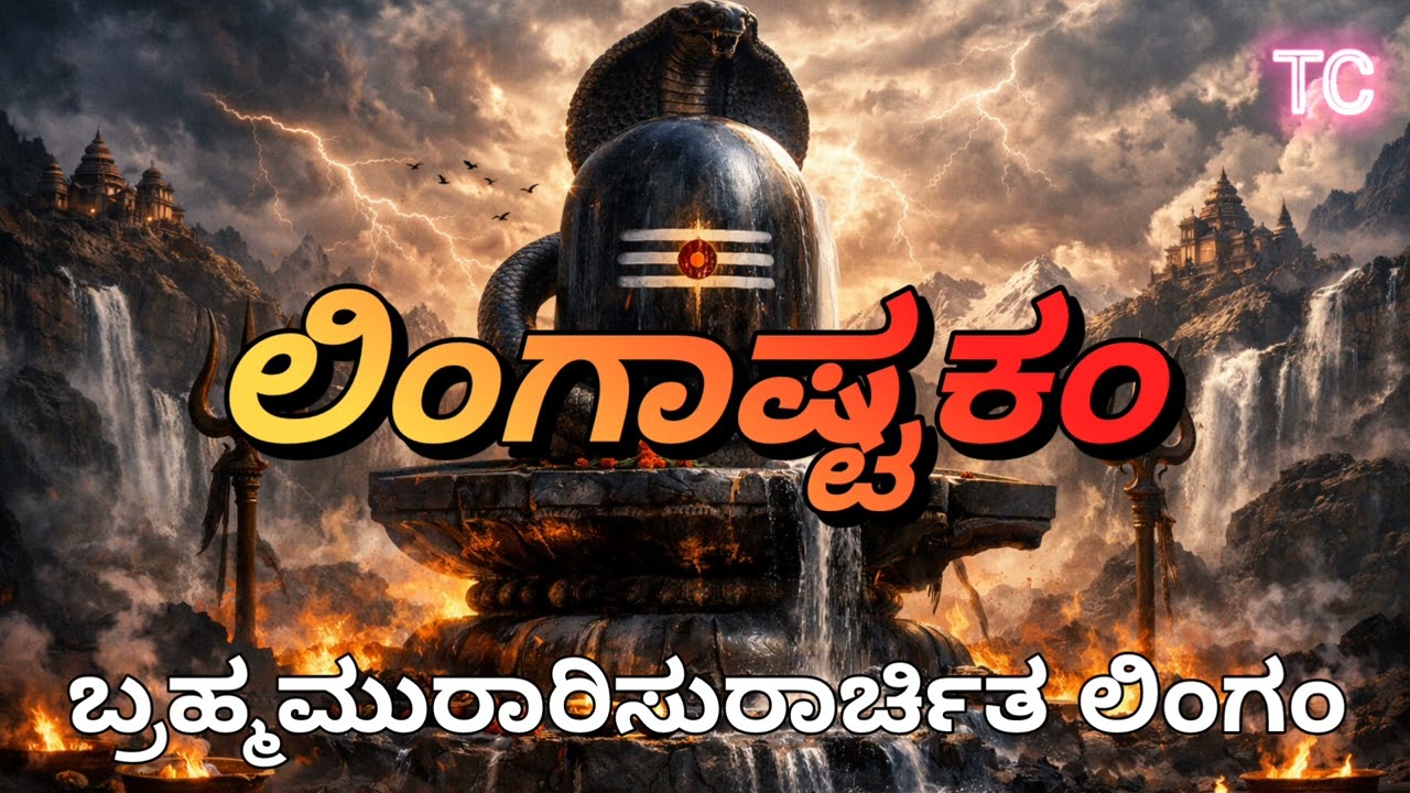 ಶ್ರೀ ಲಿಂಗಾಷ್ಟಕಂ | Powerful Lingashtakam Kannada | Lord Shiva Devotional Chant. Shivaratri special