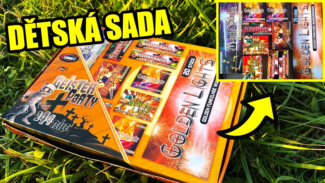 Pyrotechnika - Test dětské sady GEISTER PARTY [Comet]