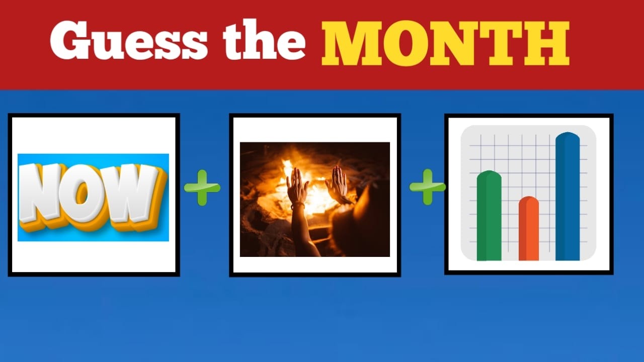 Guess the month by emoji | Riddle Game |  Connection | Quiz game | Bioscope | Game challenge