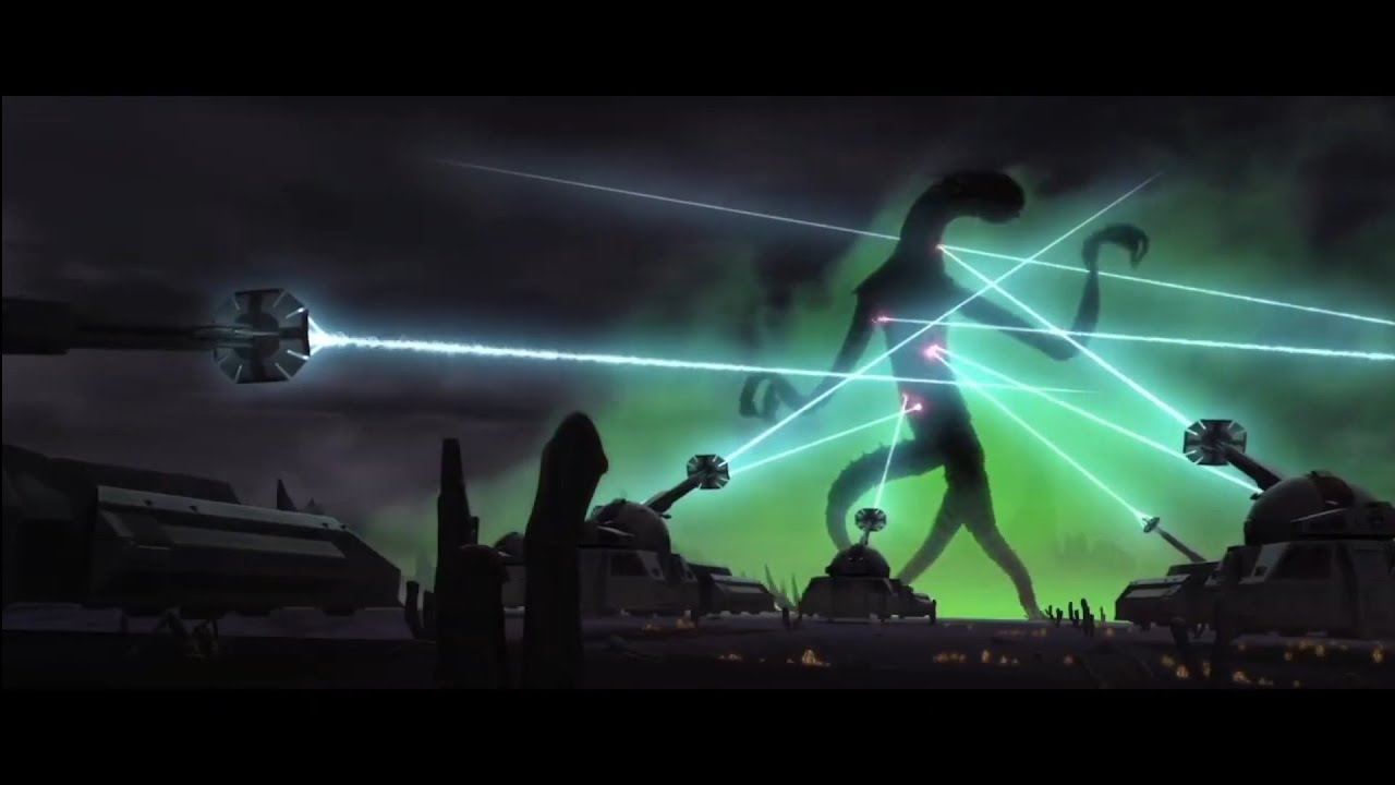 Star Wars The Clone Wars - Das Zillo Beast wird betäubt