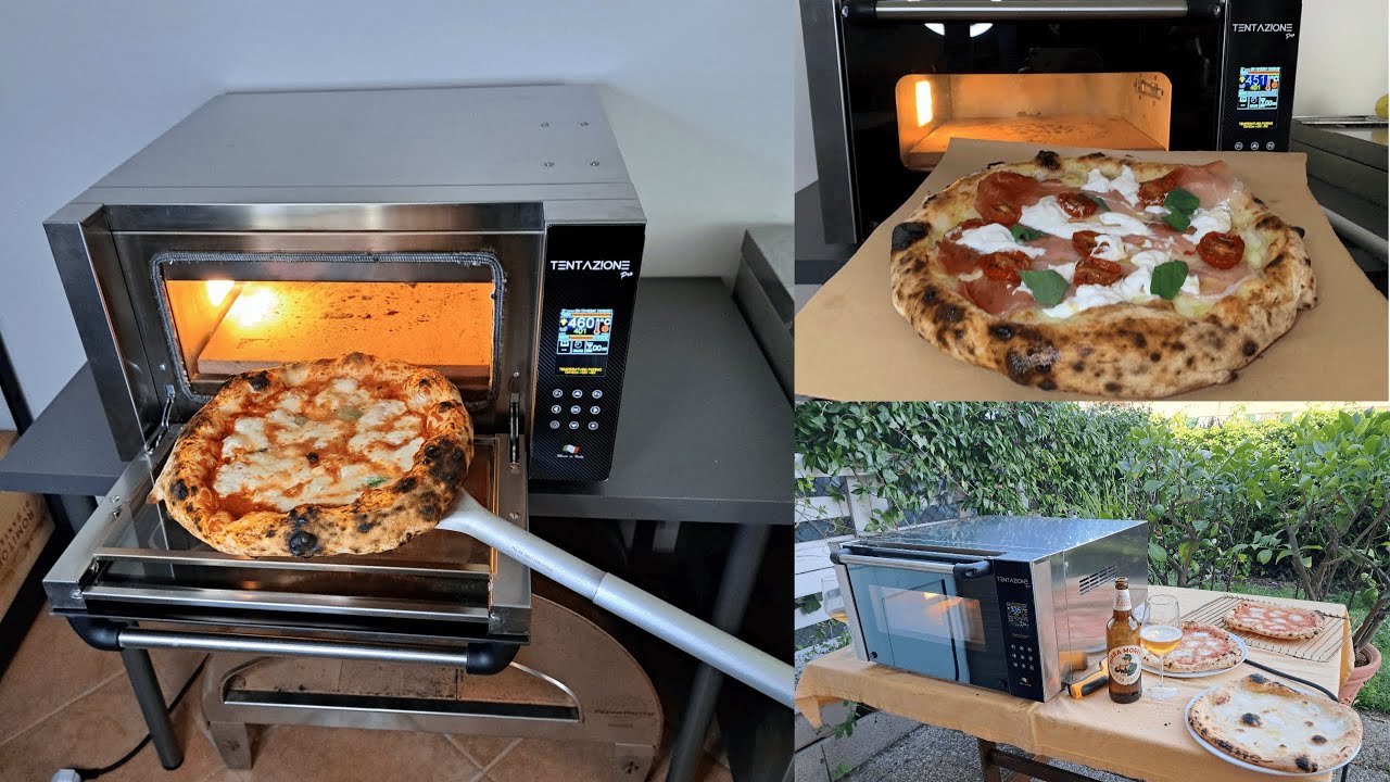 Tentazione PRO eccezionali pizze napoletane nel forno elettrico 2800w 500c con biscotto Saputo