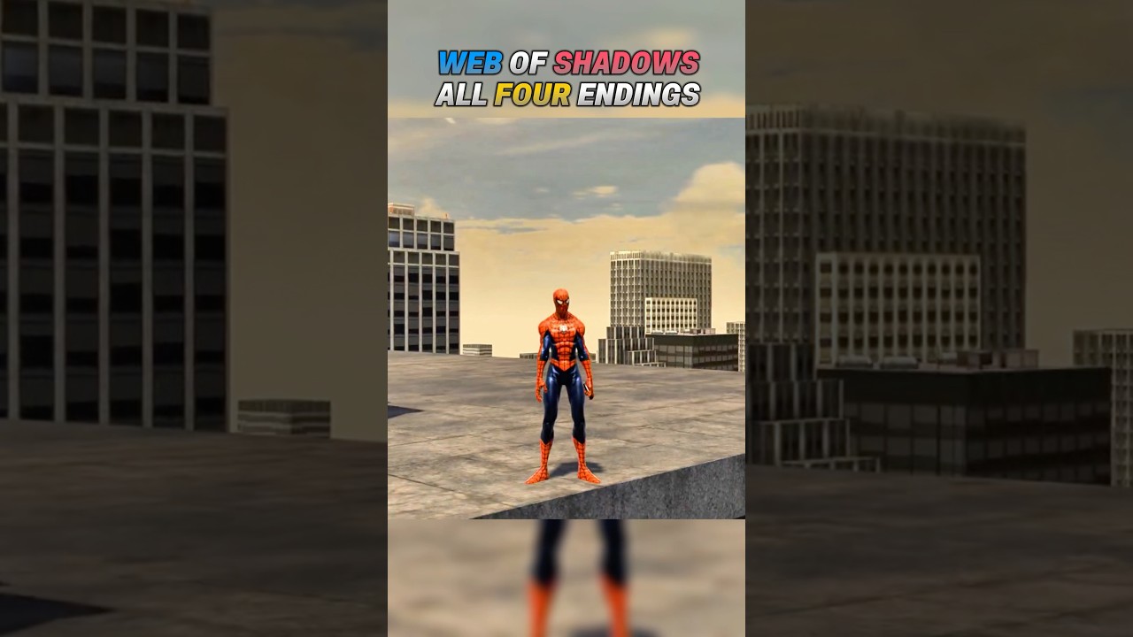 All 4 Endings in Spider-Man: Web of Shadows Explained #spiderman #webofshadows #shorts