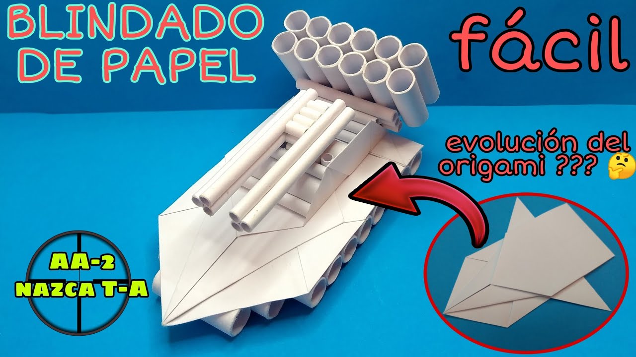 ORIGAMI - vehículo antiaéreo de papel (fácil)