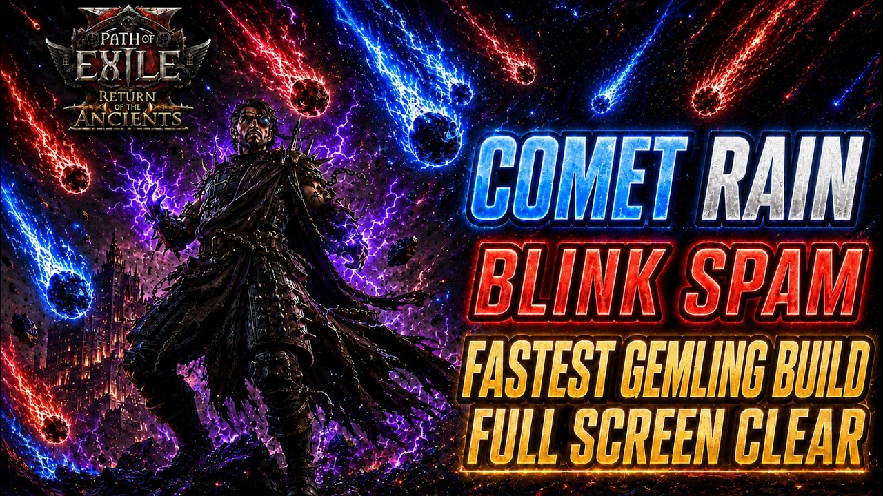 PoE 2 0.5 Gemling Spark COC Comet - Adonia's Ego BLINK Spam - 200% Delirious SPEED FARM - FULL GUIDE