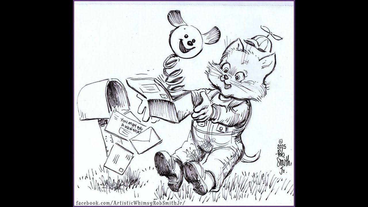 Ha-Ba-Da-Bee - Live Drawing! Making it up as I draw!