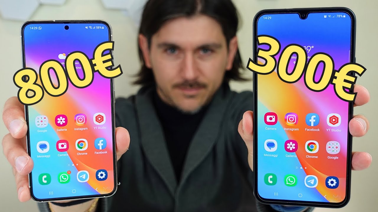 Nel 2023 Samsung 800 euro VS 300 euro cosa mi manca? Galaxy S23 vs A34