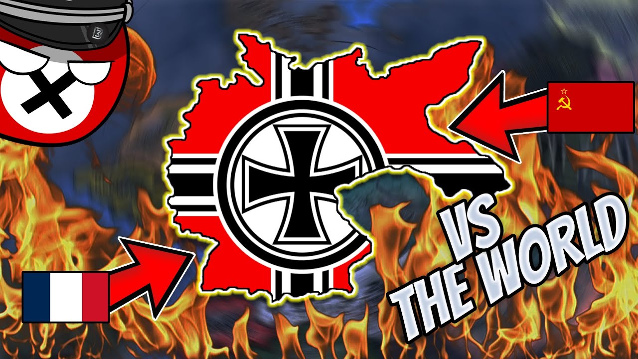I fought the whole world in HoI4