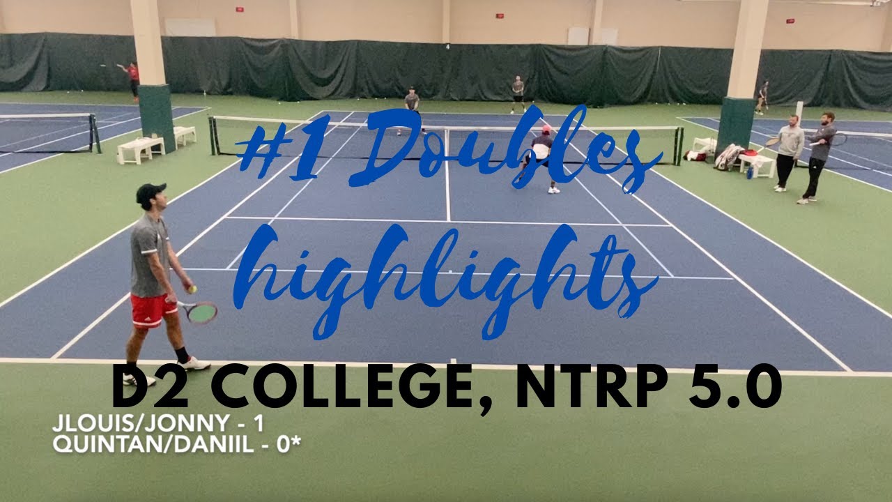 Division 2 College Tennis, #1 Doubles Highlights, NTRP 5.0