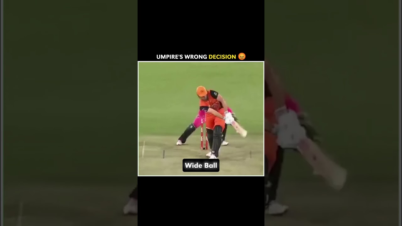 Umpire's Wrong Decision 😡 | #cricket #funny