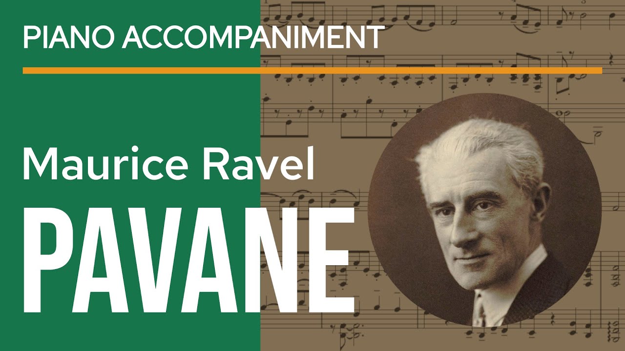 Ravel - Pavane pour une infante défunte Piano Accompaniment for Violin | sheet music play along