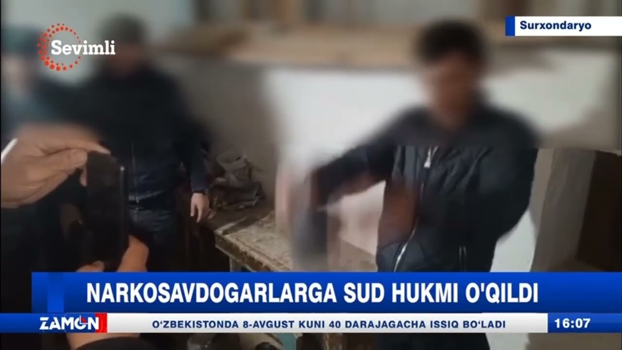 Narkosavdogarlarga sud hukmi o'qildi (Surxondaryo)