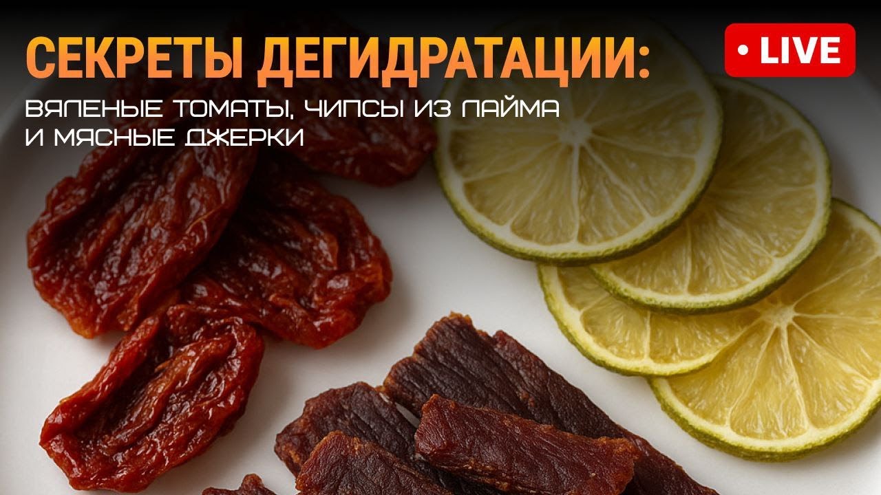 Секреты дегидратации в Грандшефе: вяленые томаты, чипсы из лайма и мясные джерки!