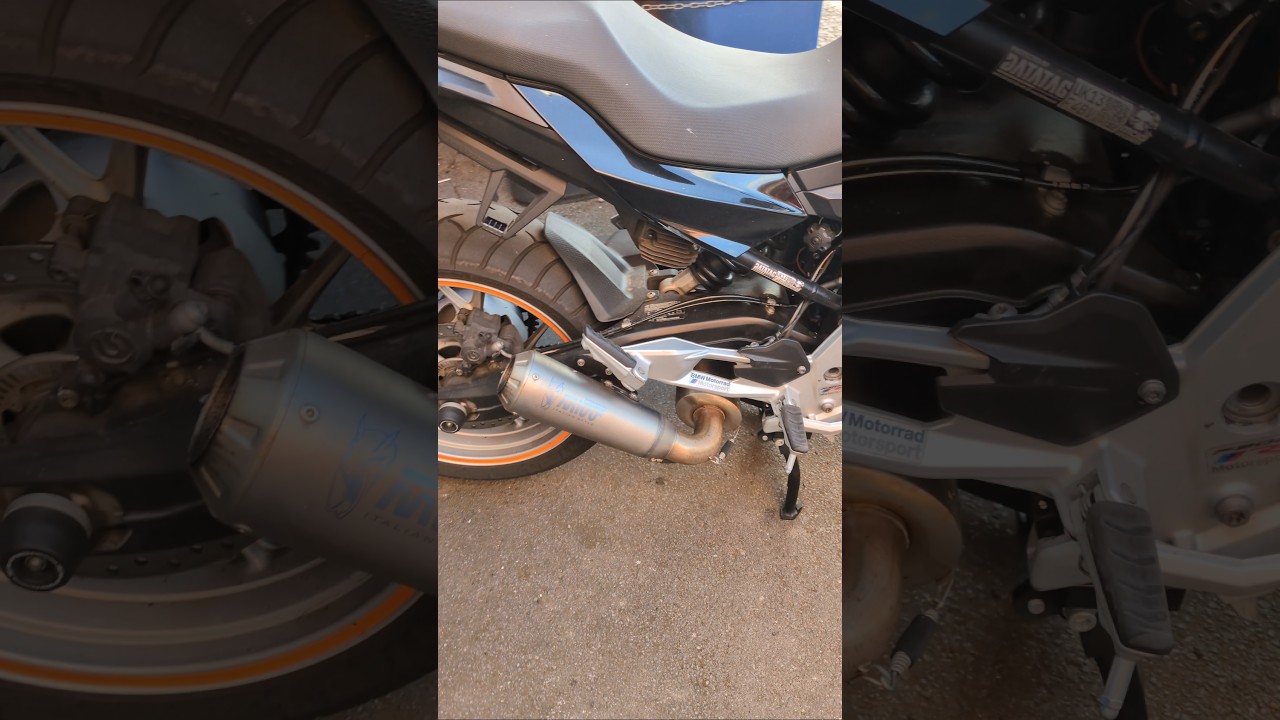 BMW F900R cold start Mivv X-M1 slip on.