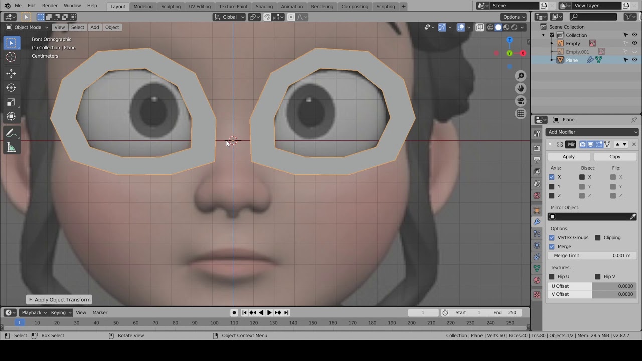 Blender ile kafa modelleme 2. bölüm - gözler