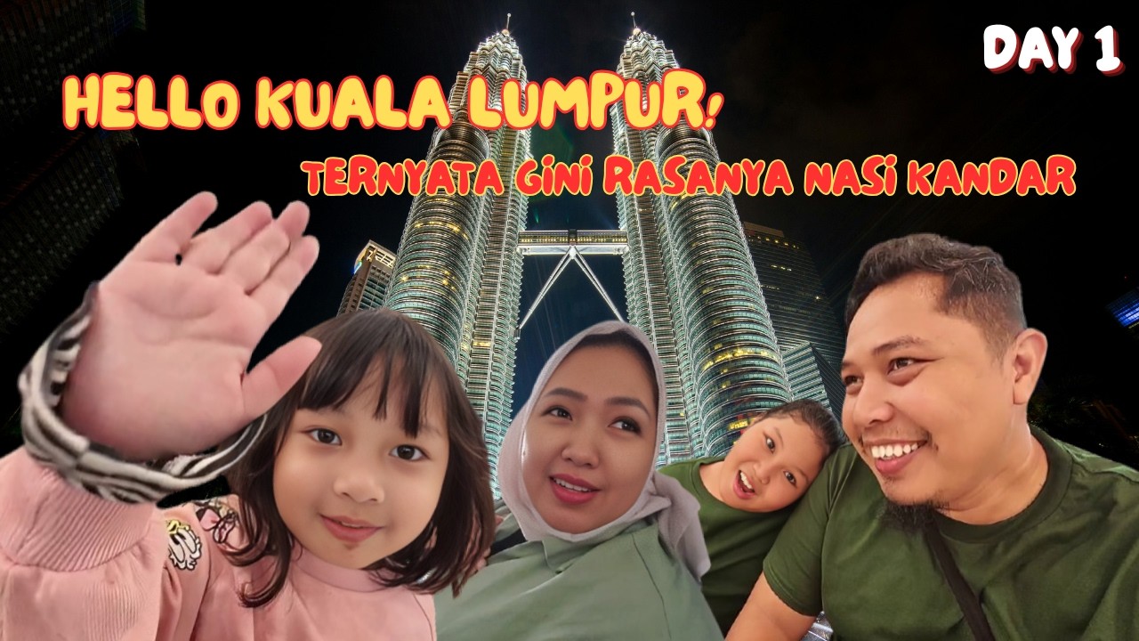 BUKAN VLOG || REAKSI ANAK PERTAMA KALI NAIK PESAWAT KE LUAR NEGERI! ✈️ || VLOG KUALA LUMPUR || DAY 1