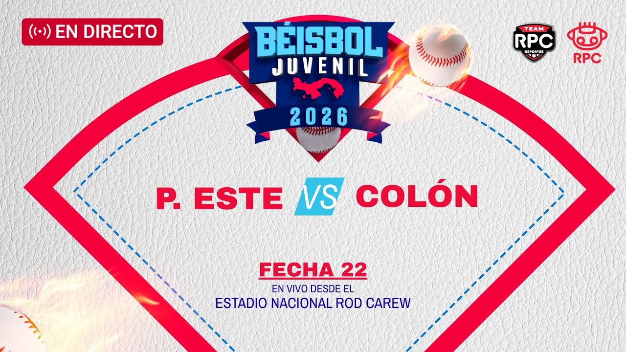 EN VIVO | BÉISBOL JUVENIL | Panamá Este vs Colón, jornada 22