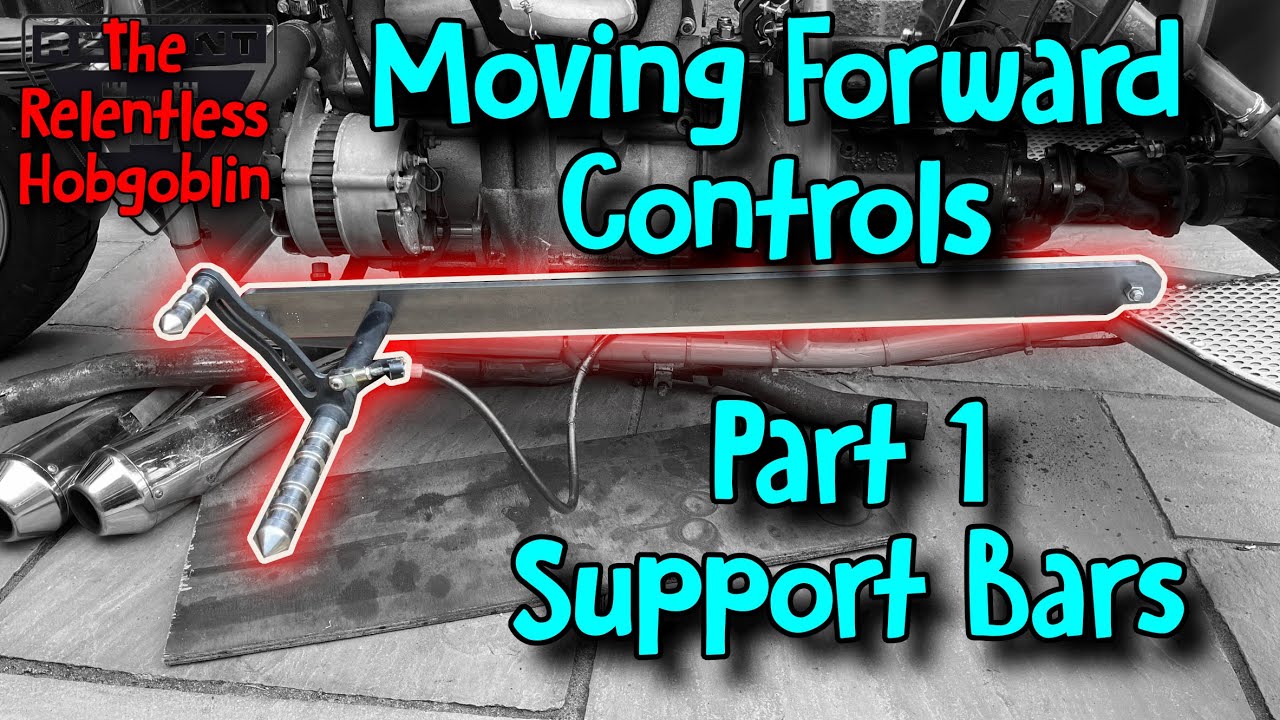 Reliant 850 Trike - Moving Forward Controls Part 1 Making Support Bars